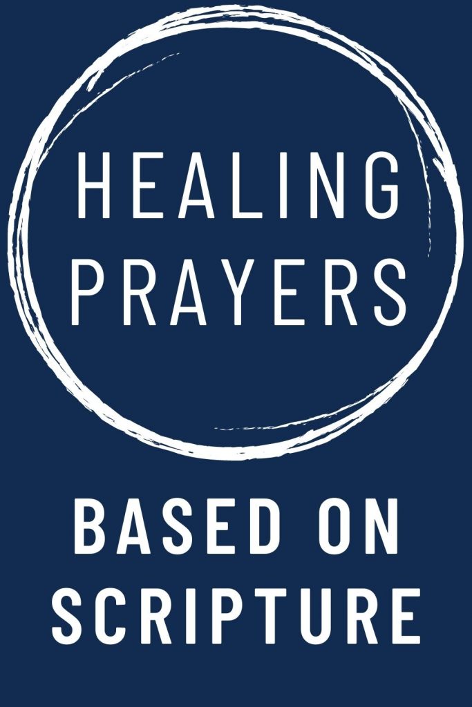 Text reads "Healing Prayers Based on Scripture".