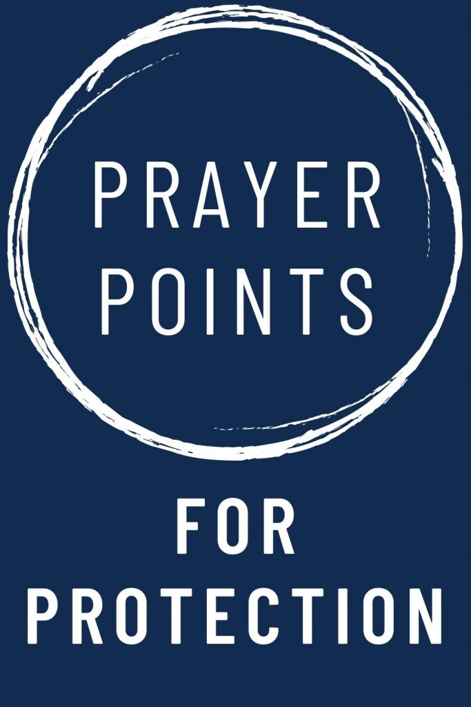 Text reads "Prayer Points for Protection".