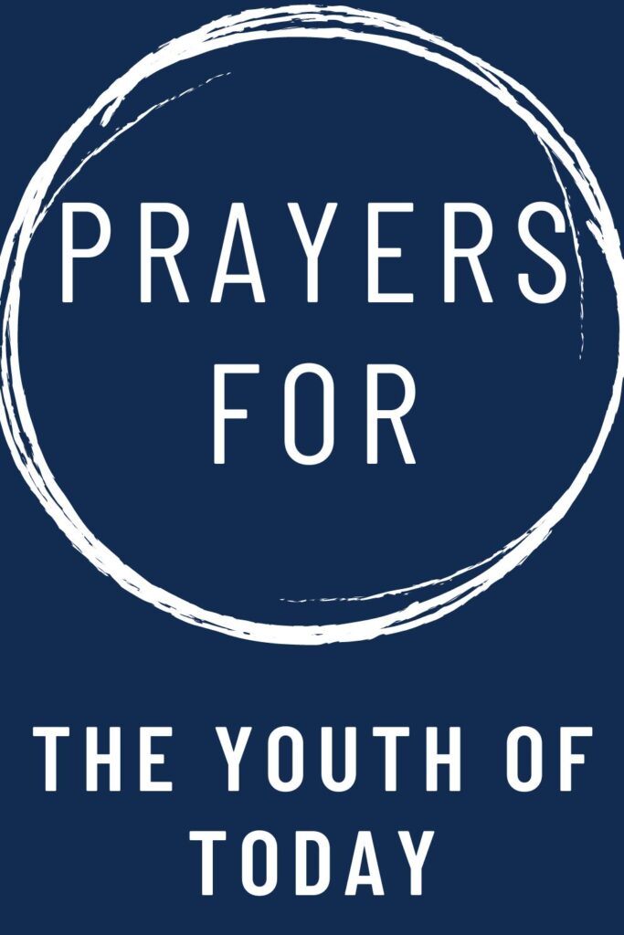 text reads "prayers for youth".