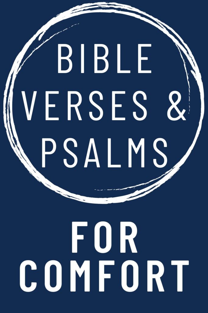 text reads "Bible Verses & Psalms For Comfort".