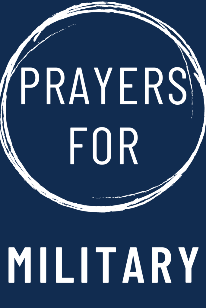 image reads "prayers for military".