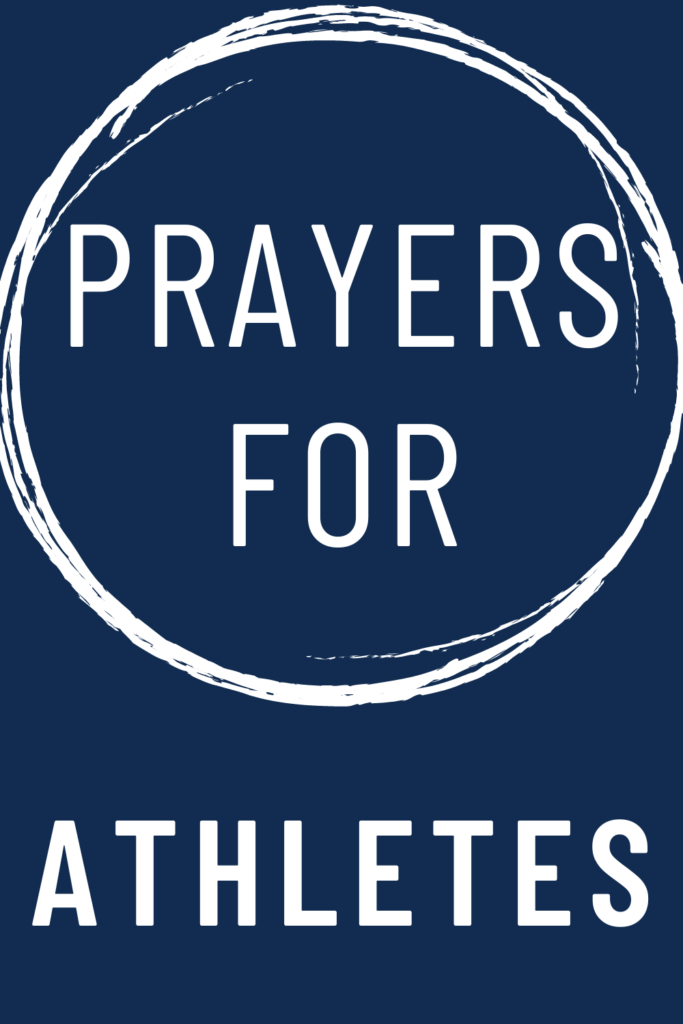 image reads "prayers for athletes".